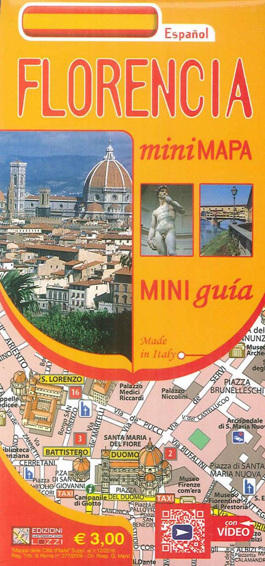 Pianta Firenze mini map. Ediz. spagnola - copertina