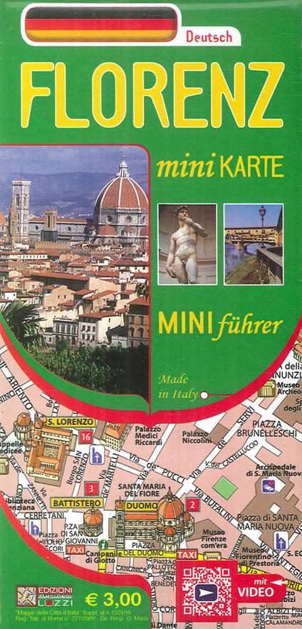 Pianta Firenze mini map. Ediz. tedesca - copertina