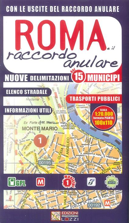 Tutta Roma. Mappa di Roma e raccordo 1:20.000 - copertina