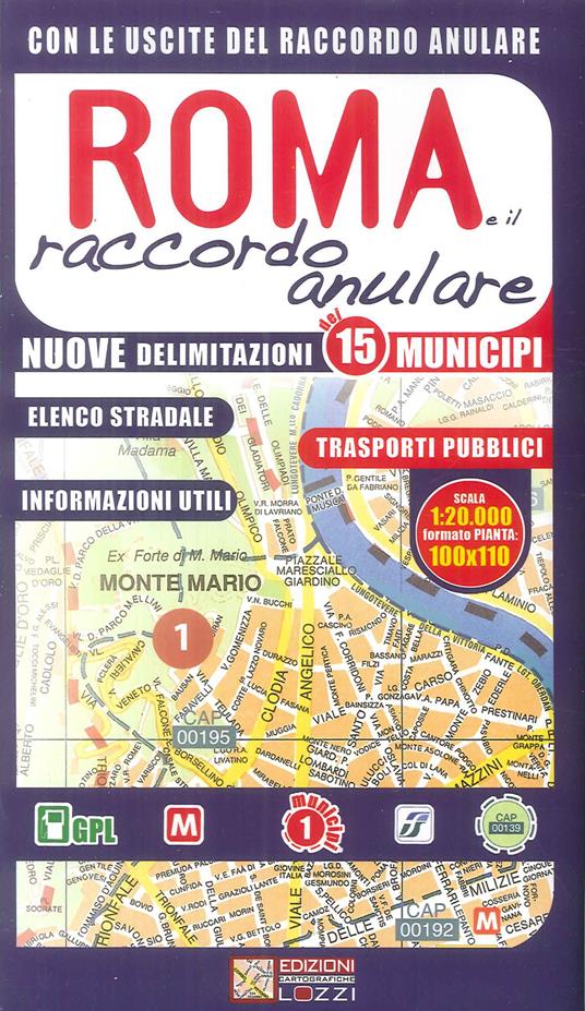 Tutta Roma. Mappa di Roma e raccordo 1:20.000 - copertina