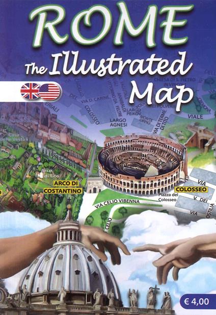 Mappa di Roma illustrata. Ediz. inglese - copertina