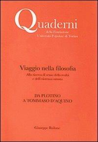 Viaggio nella filosofia. Da Plotino a Tommaso d'Aquino - Giuseppe Bailone - copertina