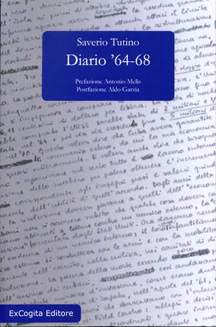 Diario '64-68 - Saverio Tutino - copertina