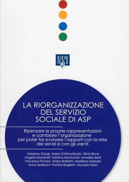 La riorganizzazione del servizio sociale di ASP - copertina