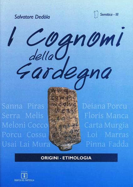 I cognomi della Sardegna - Salvatore Dedola - copertina