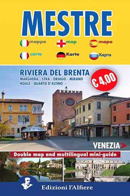 Mestre-Venezia. Double map and multilingual mini guide. Ediz. multilingue - copertina