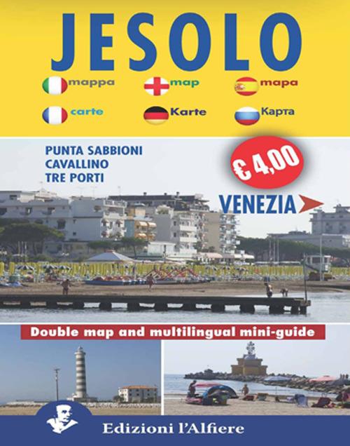 Jesolo-Venezia. Double map. Mini guide. Ediz. inglese - copertina