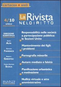 La rivista di Neldiritto (2010). Vol. 4 - copertina