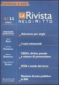 La rivista di Neldiritto (2011). Vol. 4 - copertina