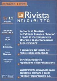 La rivista di Neldiritto (2011). Vol. 5 - copertina