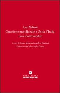 Questione meridionale e Unità d'Italia - Leo Valiani - copertina