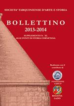 Bollettino STAS (2013-2014). Supplemento 40 alle fonti di storia cornetana