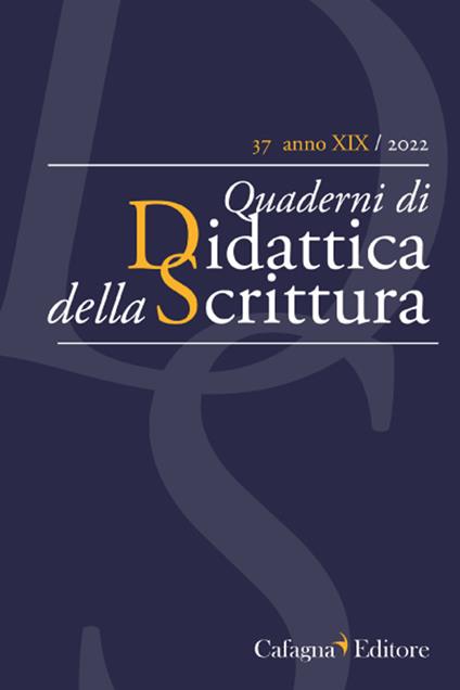 QdS. Quaderni di didattica della scrittura (2022). Vol. 37 - copertina