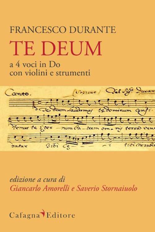 Te Deum a 4 voci in Do con violini e strumenti - copertina