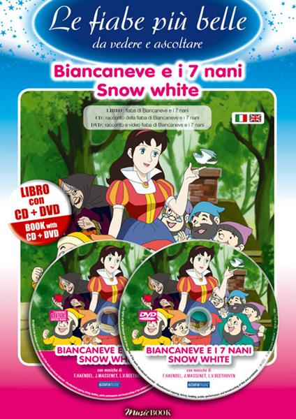 Biancaneve e i 7 nani. Ediz. italiana e inglese. Con CD Audio. Con DVD - copertina
