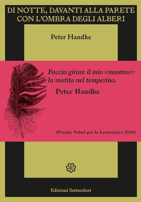 Di notte, davanti alla parete con l'ombra degli alberi. Ediz. illustrata - Peter Handke - copertina