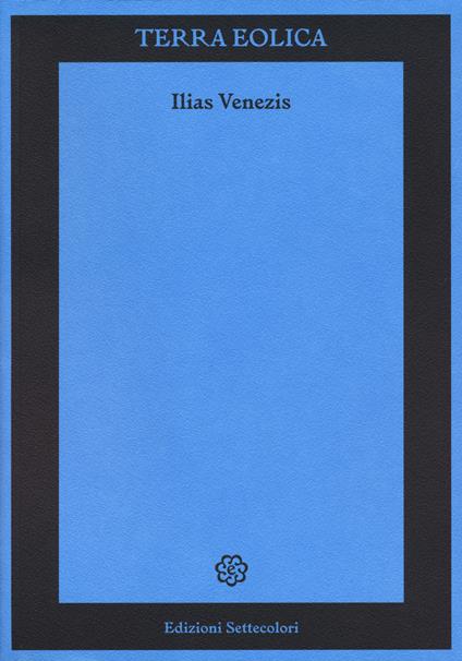 Terra eolica - Ilias Venezis - copertina