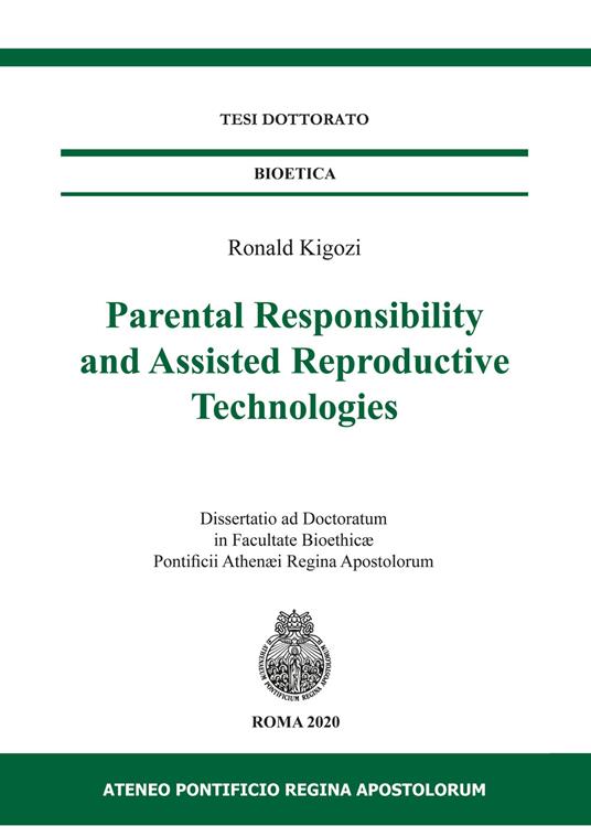 Parental responsibility and assisted reproductive technologies - Ronald Kigozi - copertina