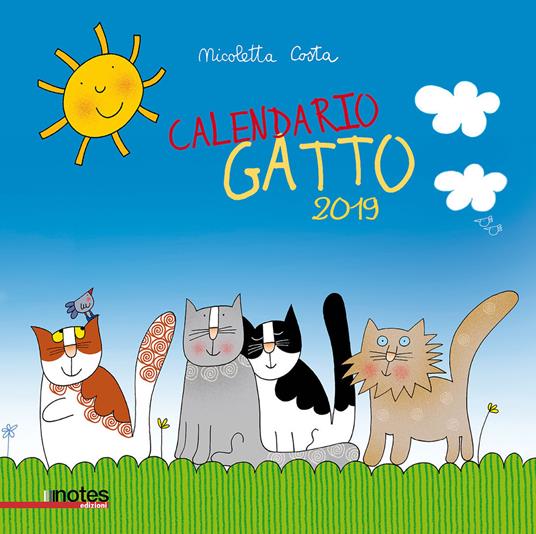 Calendario gatto 2019 - Nicoletta Costa - copertina