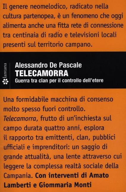Telecamorra. Guerra tra clan per il controllo dell'etere - Alessandro De Pascale - copertina