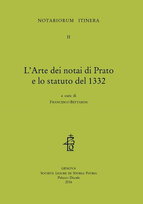 L'arte dei notai di Prato e lo statuto del 1332 - copertina