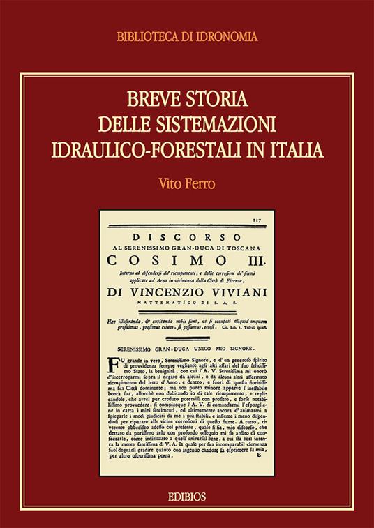 Breve storia delle sistemazioni idraulico-forestali in Italia - copertina