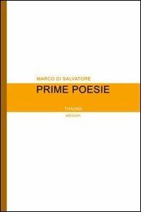 Prime poesie - Marco Di Salvatore - copertina