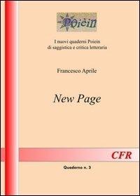 New Page - Francesco Aprile - copertina