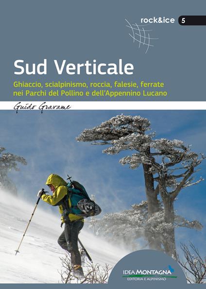 Sud verticale. Ghiaccio, scialpinismo, roccia, falesie, ferrate nei Parchi del Pollino e dell'Appennino Lucano - Guido Gravame - copertina