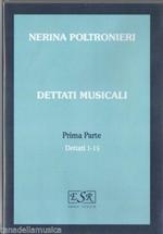  N. Poltronieri. Dettati Musicali Prima Parte. Dettati 1. 15. Cofanetto con Cd