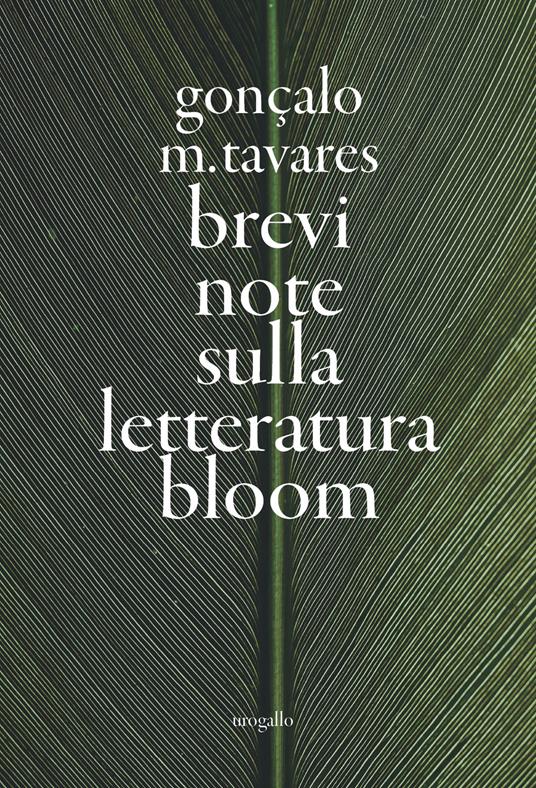 Brevi note sulla letteratura-Bloom - Gonçalo M. Tavares - copertina