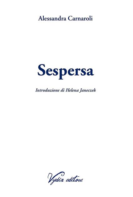 Sespersa - Alessandra Carnaroli - copertina