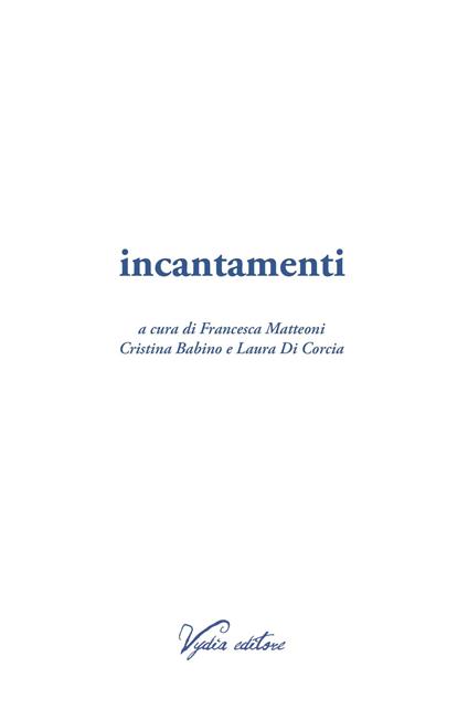 Incantamenti - copertina