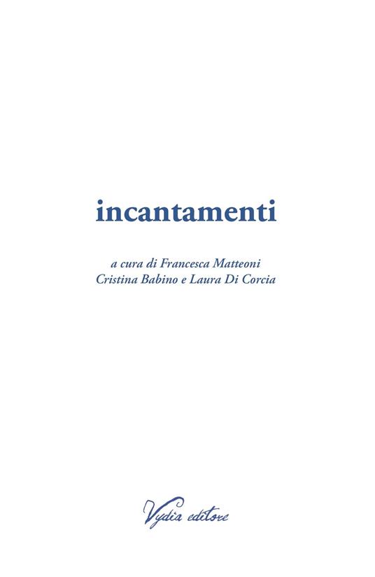 Incantamenti - copertina