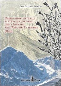 Osservazioni naturali fatte in alcune parti degli Apennini nell'Abruzzzo Ulteriore (1818) - G. Battista Brocchi - copertina