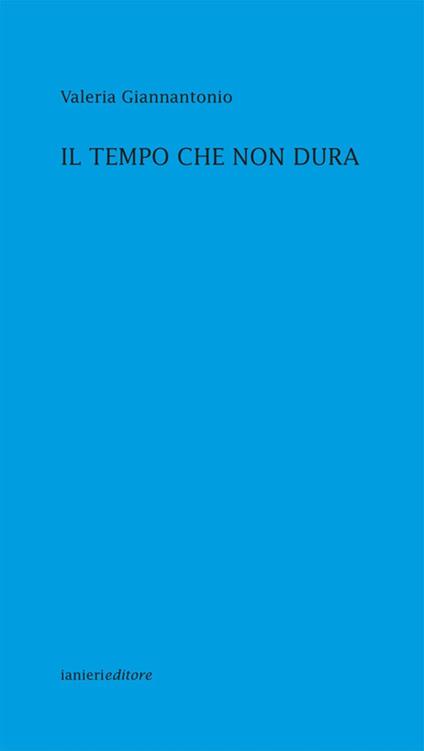 Il tempo che non dura - Valeria Giannantonio - copertina