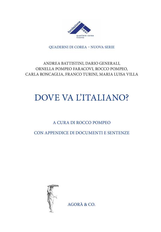 Dove va l'italiano? - copertina