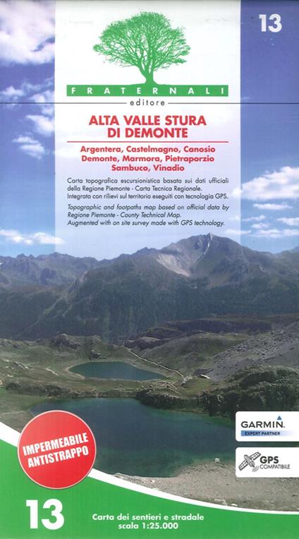 Carta n. 13. Alta valle Stura di Demonte - copertina