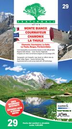 Carta n. 29. Monte Bianco, Courmayeur, La Thuile, Chamonix 1:25.000