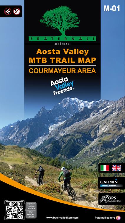 Aosta Valley. Courmayeur area. MTB trail map. Ediz. italiana e inglese - copertina