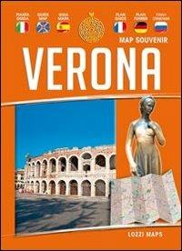 Verona map souvenir. Mappa e guida. Ediz. multilingue - copertina