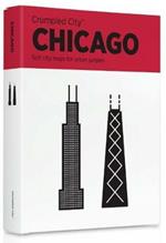 Crumpled city map. Chicago