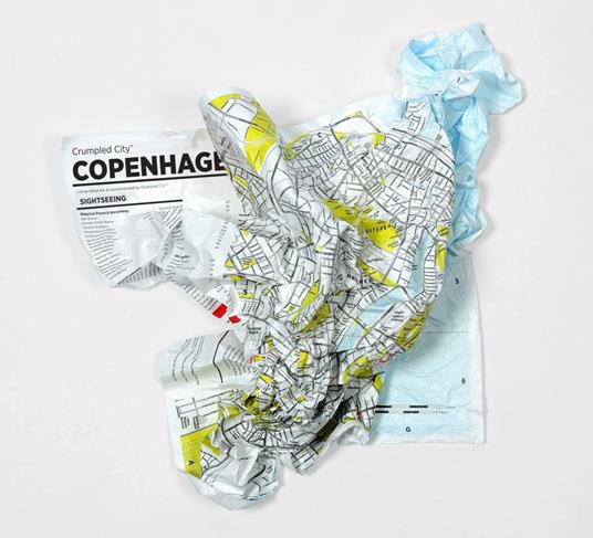 Crumpled city map. New Zealand - 6
