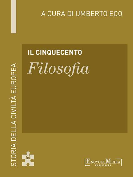 Il Cinquecento. Filosofia - Umberto Eco - ebook