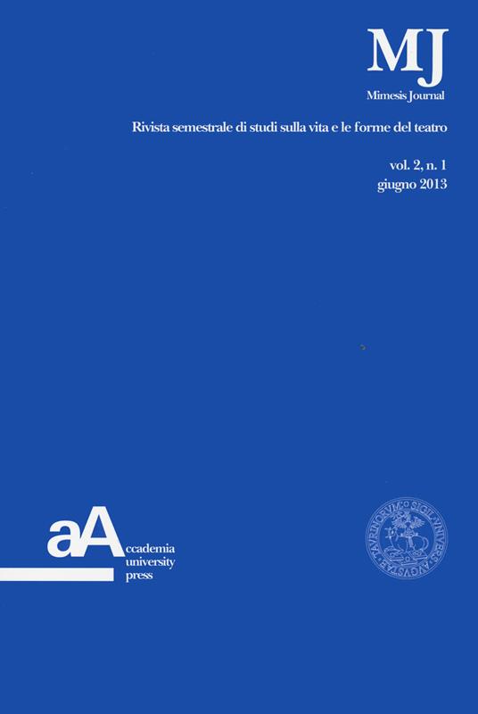 Mimesis journal. Vol. 2\1 - copertina