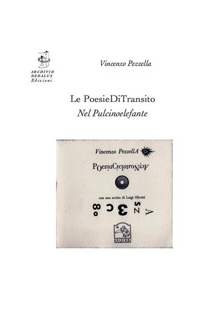 Le PoesieDiTransito nel Pulcinoelefante. Con self-card - Vincenzo Pezzella - copertina
