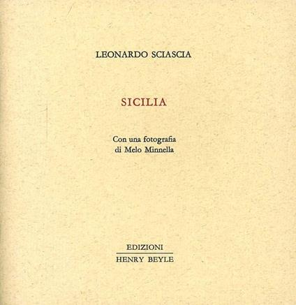 Sicilia - Leonardo Sciascia - copertina
