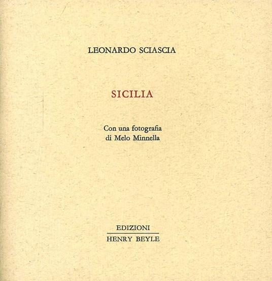 Sicilia - Leonardo Sciascia - copertina
