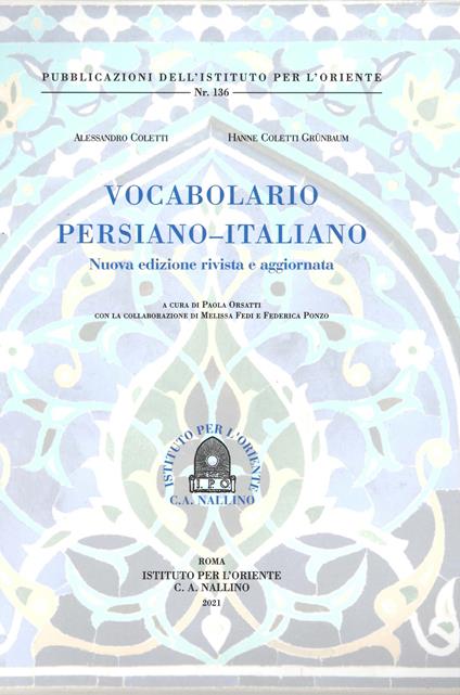 Vocabolario Persiano-Italiano - Alessandro Coletti,Hanne Coletti Grünbaum - copertina