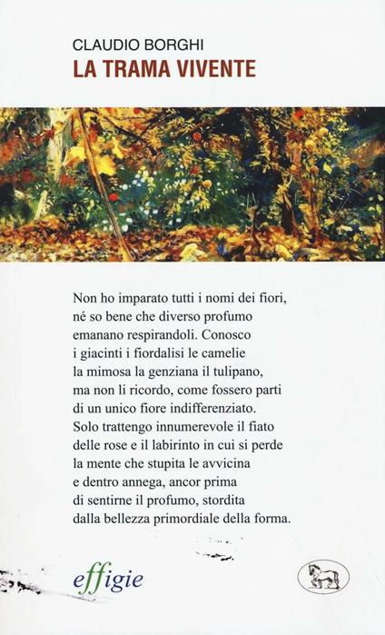 La trama vivente - Claudio Borghi - copertina